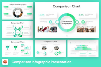 Comparison chart PowerPoint Template